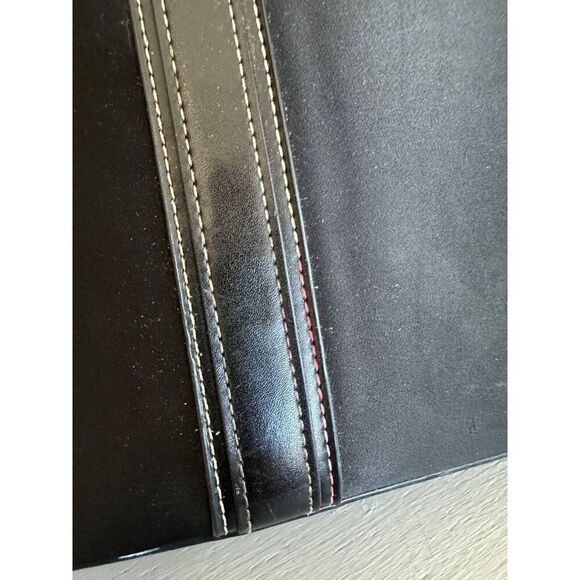 St. John Black Canvas Briefcase Bag - Picture 15 of 16